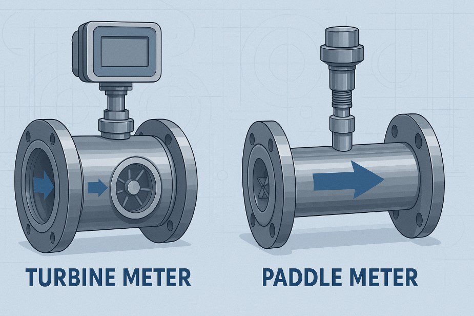 turbine meter vs paddle meter