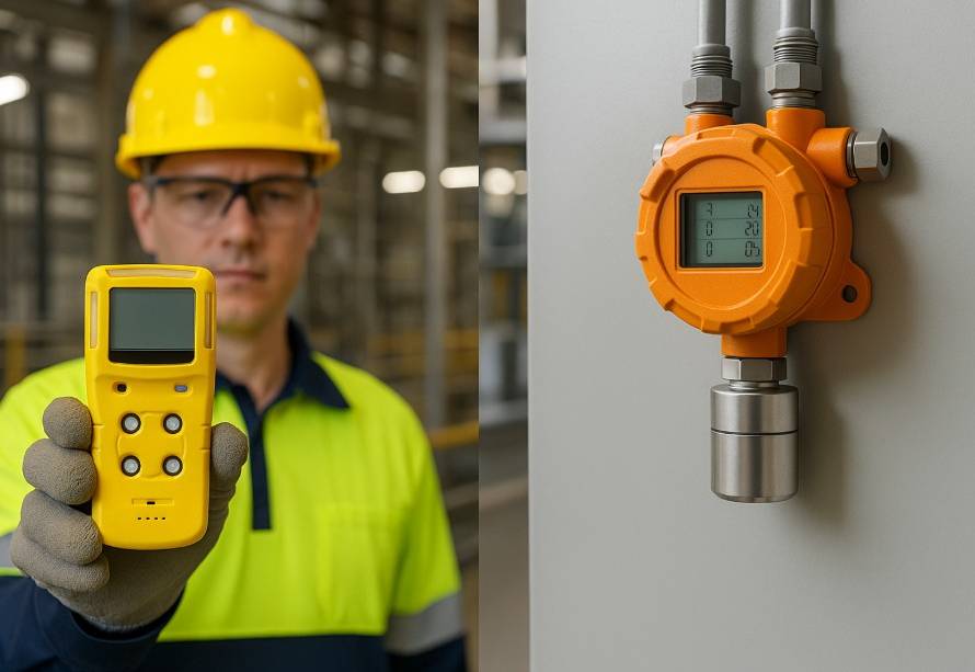 portable gas detector vs fixed gas detector